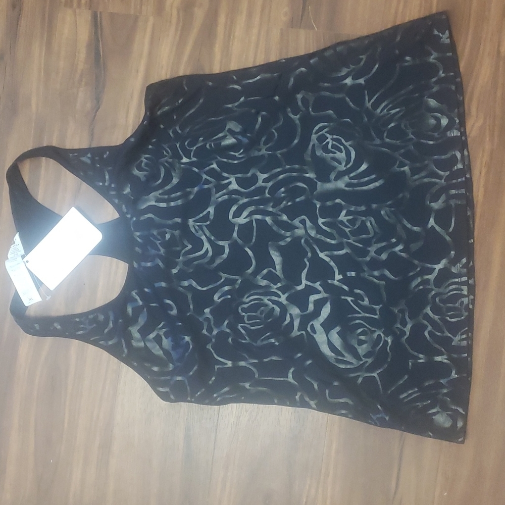 Fabletics Eiffel Tank black dry-sport performance moisture wicking XL NWT